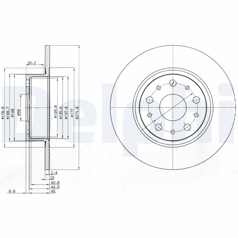 Disc frana BG3076 DELPHI