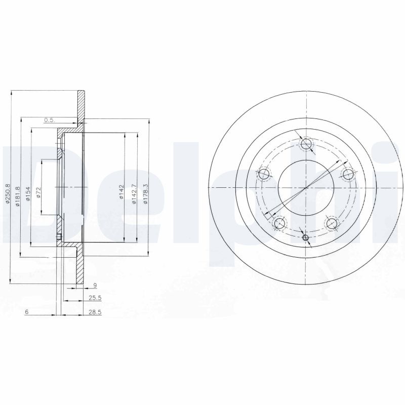 Disc frana BG3084 DELPHI