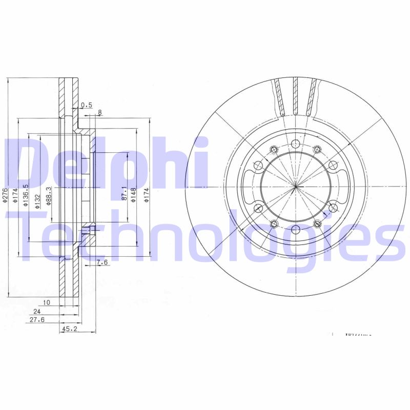 Disc frana BG3099 DELPHI