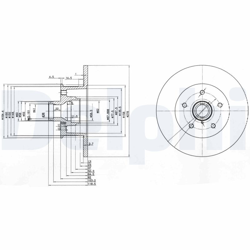 Disc frana BG310 DELPHI