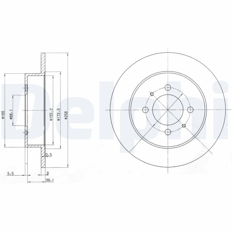 Disc frana BG3125 DELPHI