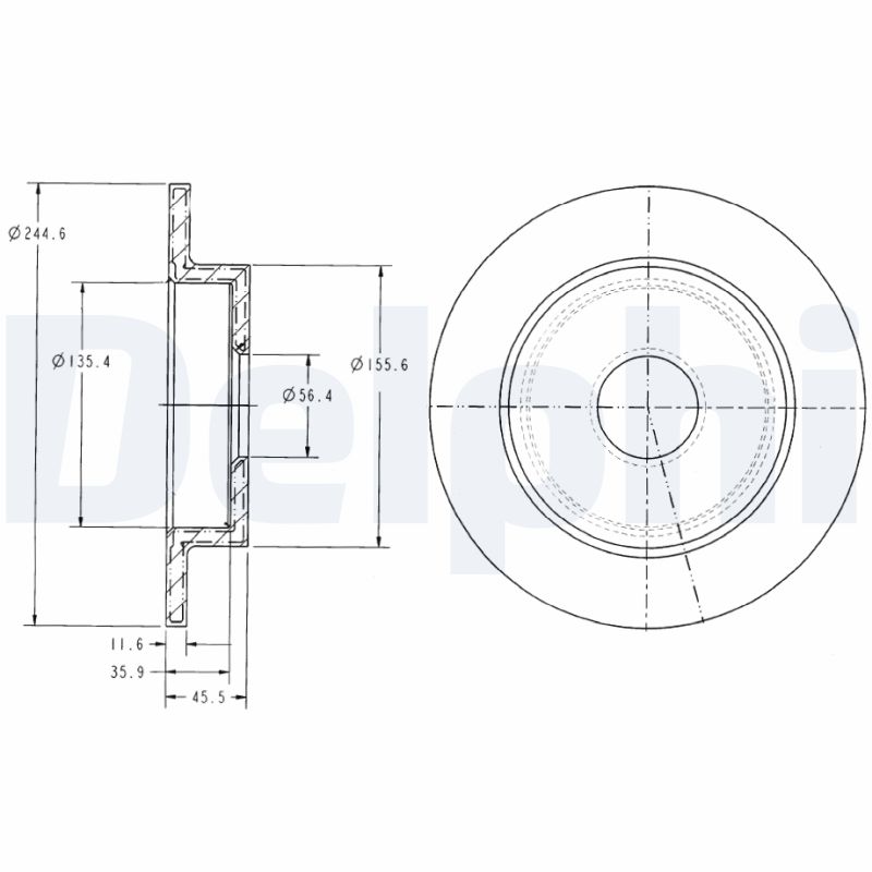 Disc frana BG3131 DELPHI
