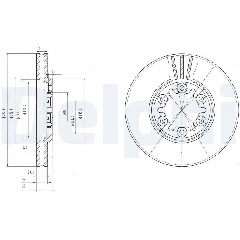 Disc frana BG3132 DELPHI