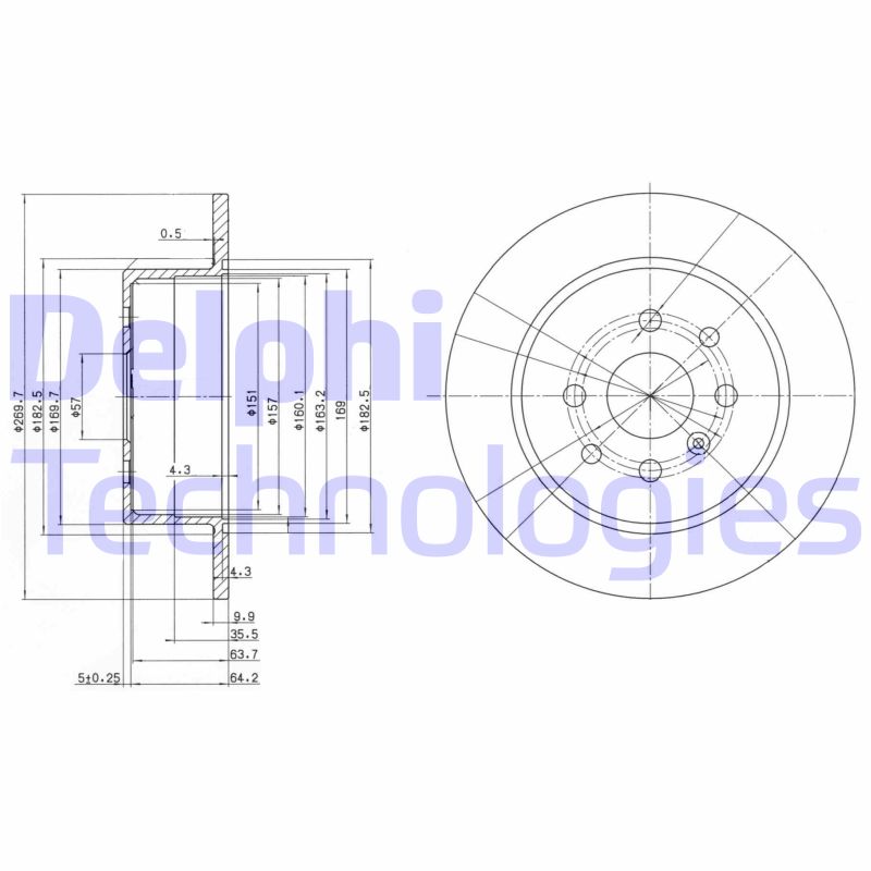 Disc frana BG3141 DELPHI