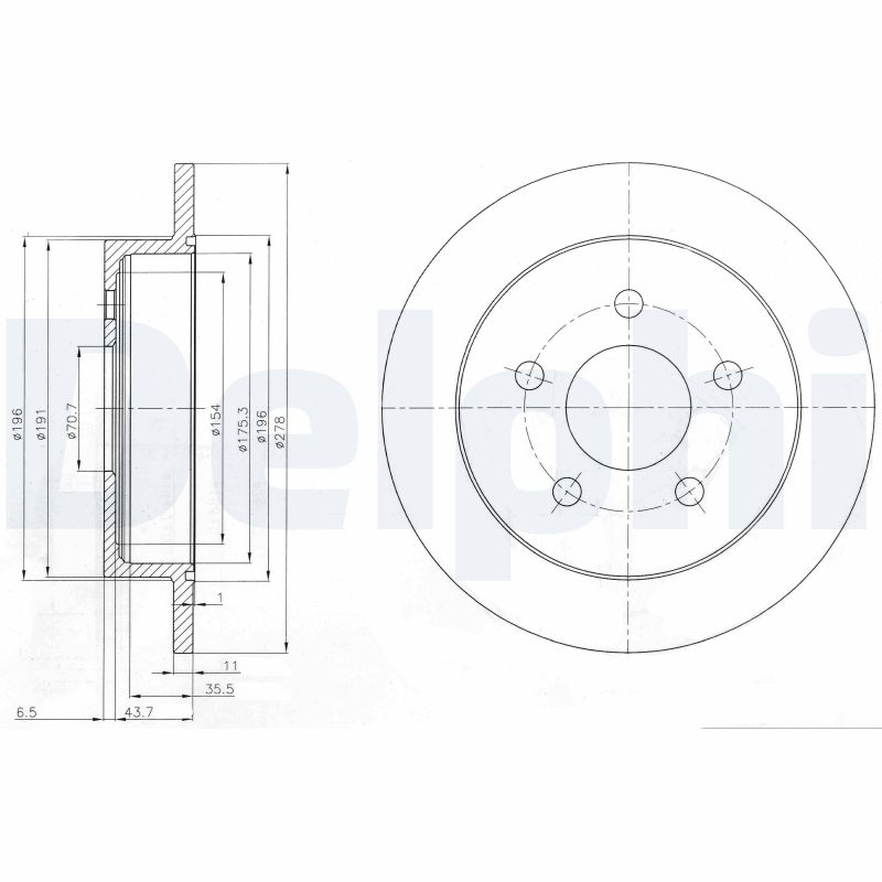 Disc frana BG3143 DELPHI
