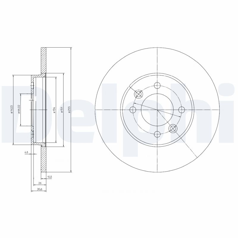 Disc frana BG3147 DELPHI