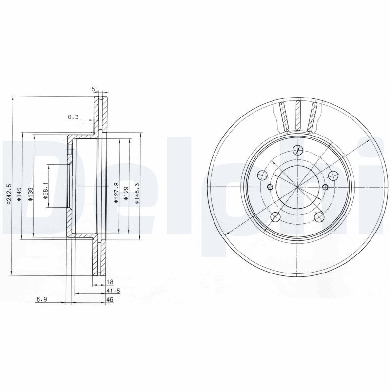 Disc frana BG3151 DELPHI