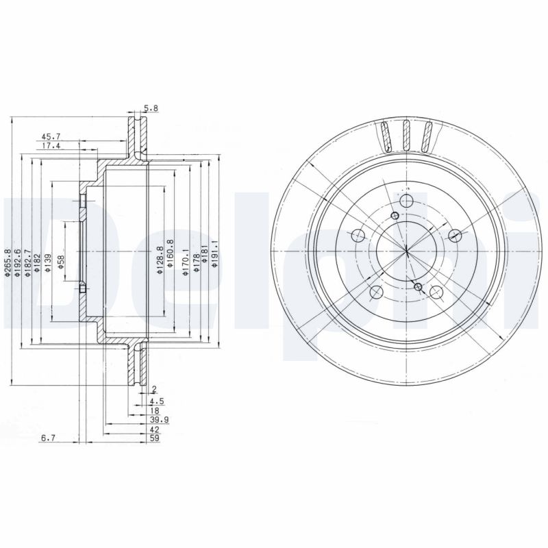 Disc frana BG3154 DELPHI