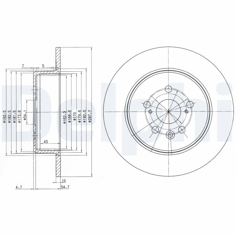 Disc frana BG3169 DELPHI