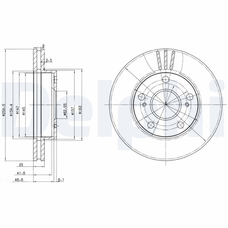 Disc frana BG3172 DELPHI