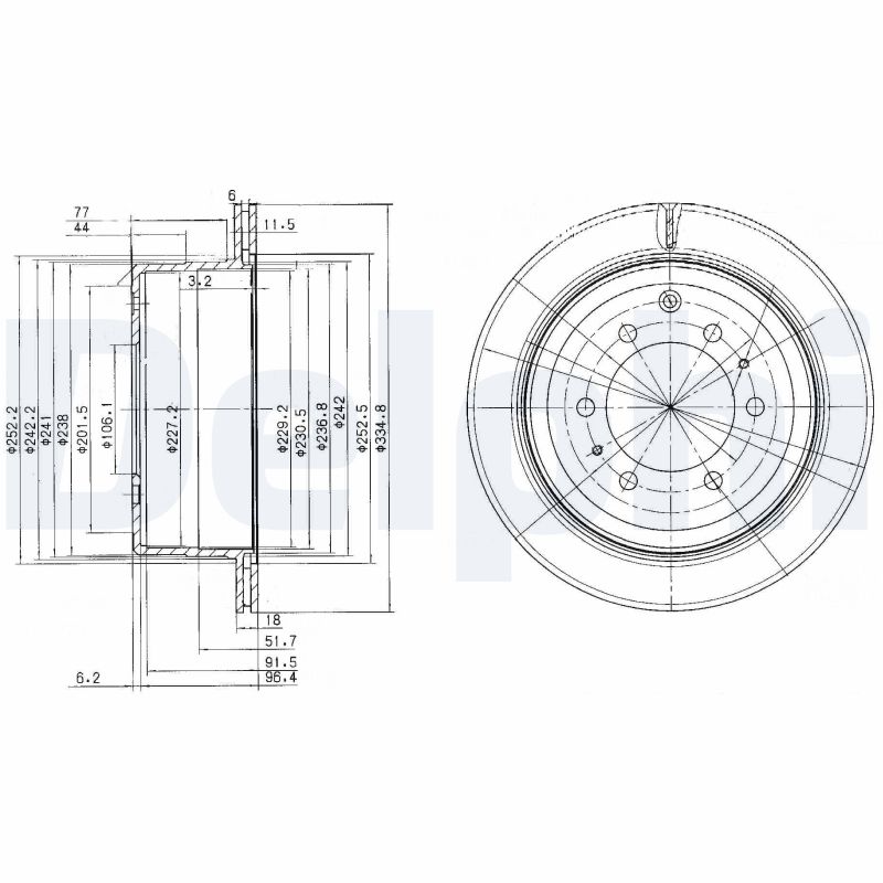 Disc frana BG3188 DELPHI