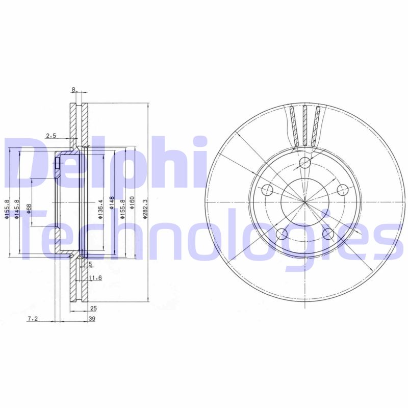 Disc frana BG3199 DELPHI