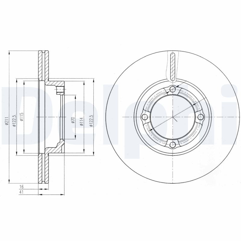 Disc frana BG3220 DELPHI