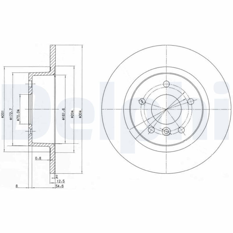 Disc frana BG3227C DELPHI