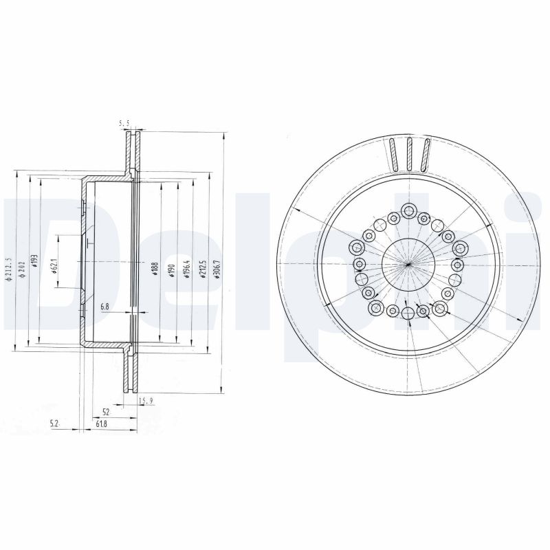 Disc frana BG3230 DELPHI