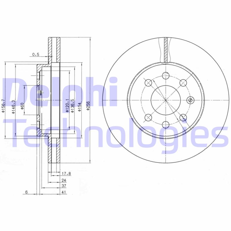 Disc frana BG3334 DELPHI