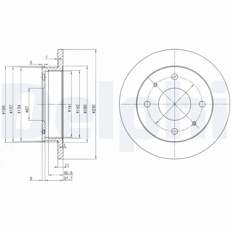 Disc frana BG3337 DELPHI