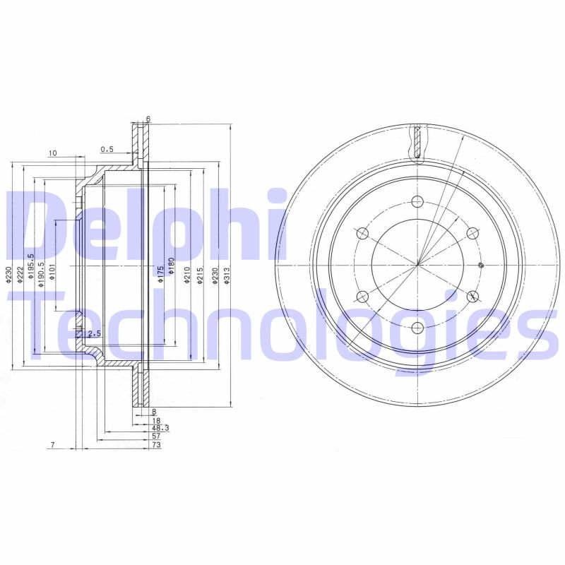 Disc frana BG3353 DELPHI