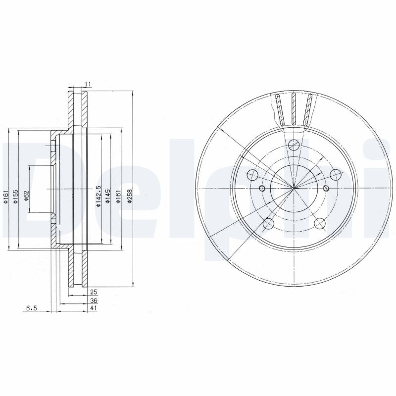 Disc frana BG3355 DELPHI