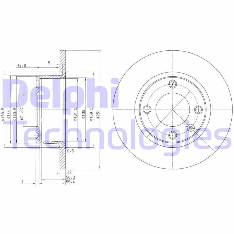 Disc frana BG3367 DELPHI