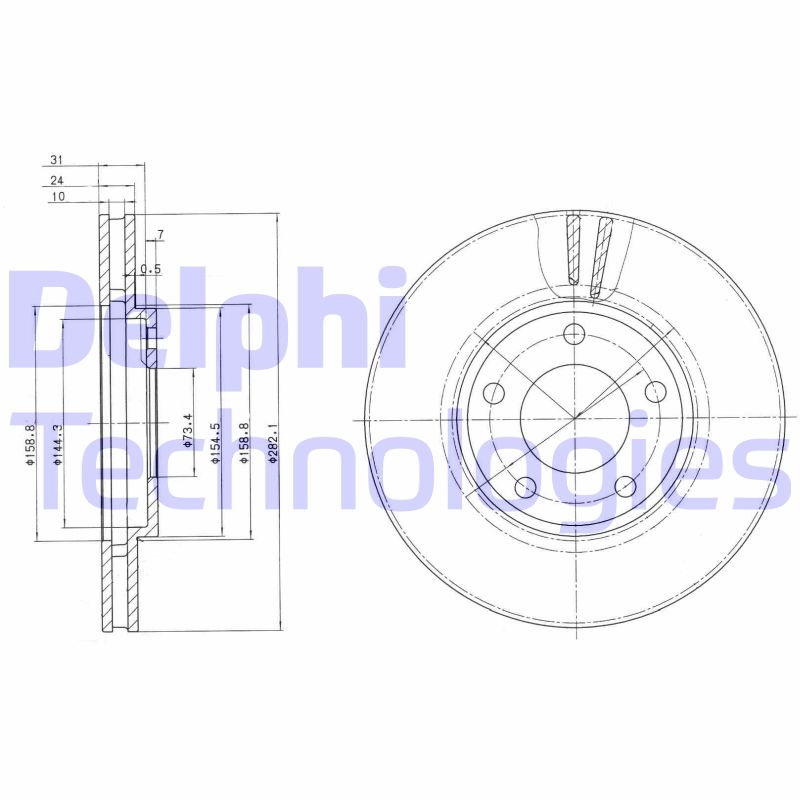 Disc frana BG3383 DELPHI