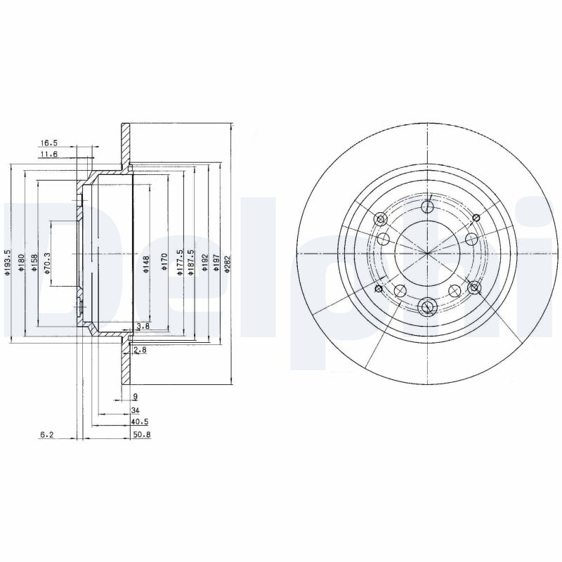 Disc frana BG3390 DELPHI