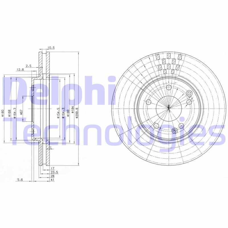 Disc frana BG3396 DELPHI