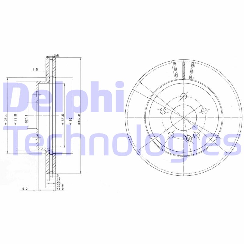 Disc frana BG3397 DELPHI