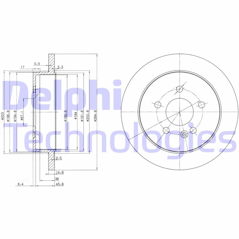 Disc frana BG3398 DELPHI