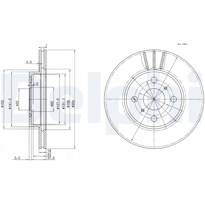 Disc frana BG3414 DELPHI