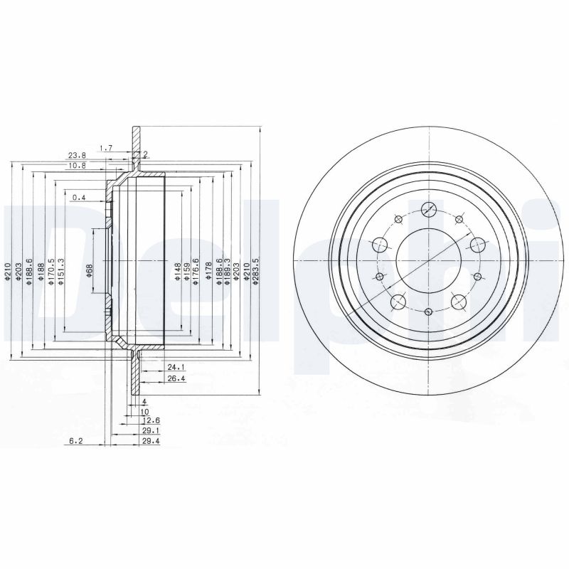 Disc frana BG3419 DELPHI