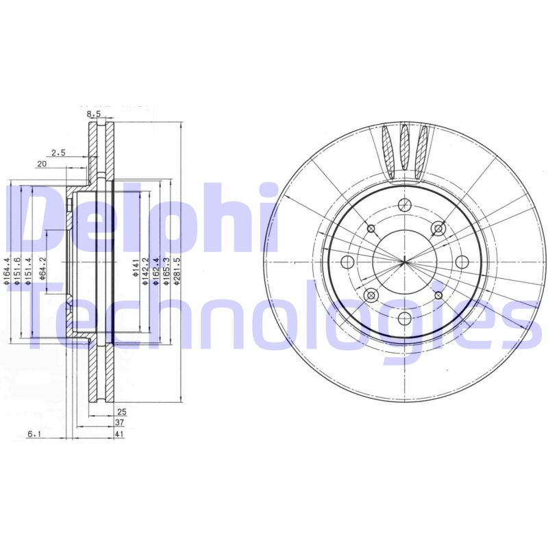 Disc frana BG3516 DELPHI