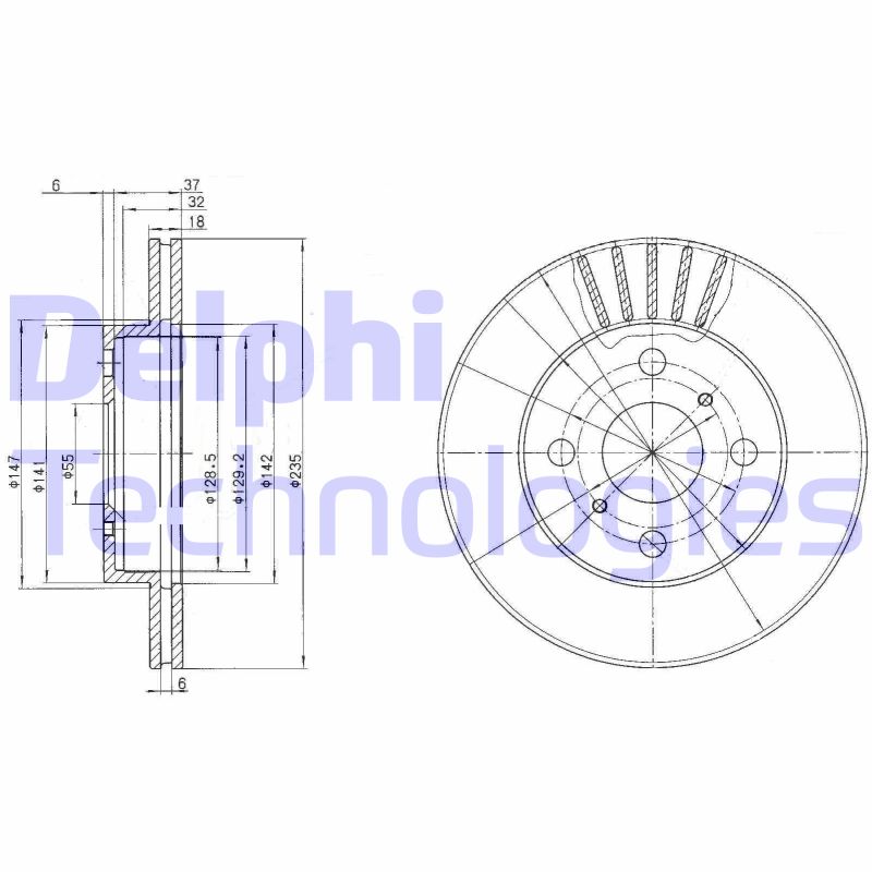 Disc frana BG3519 DELPHI