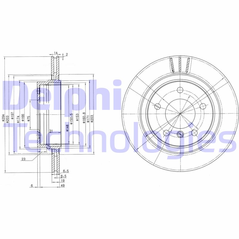 Disc frana BG3530C DELPHI