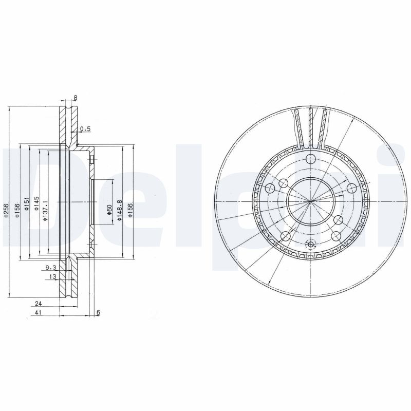 Disc frana BG3531 DELPHI