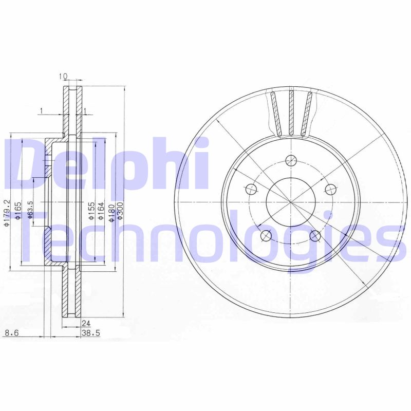 Disc frana BG3537C DELPHI