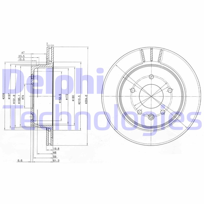 Disc frana BG3542 DELPHI