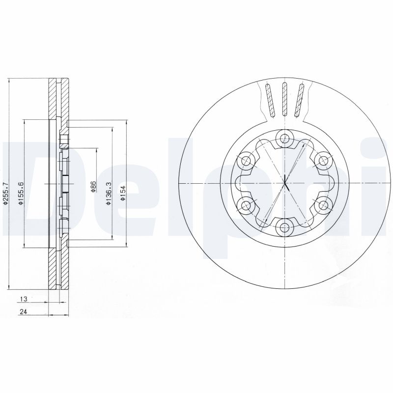 Disc frana BG3559 DELPHI