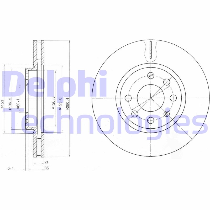 Disc frana BG3569 DELPHI