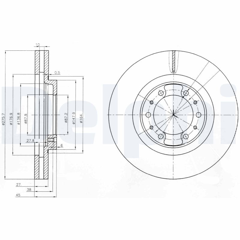 Disc frana BG3586 DELPHI