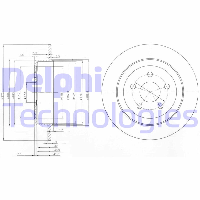 Disc frana BG3593 DELPHI