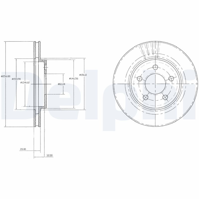 Disc frana BG3594 DELPHI