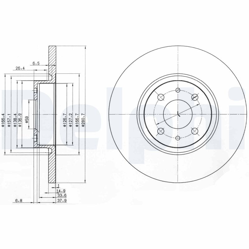 Disc frana BG3600 DELPHI
