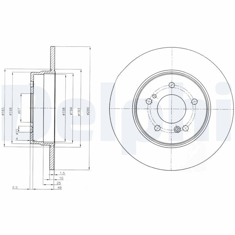 Disc frana BG3601 DELPHI