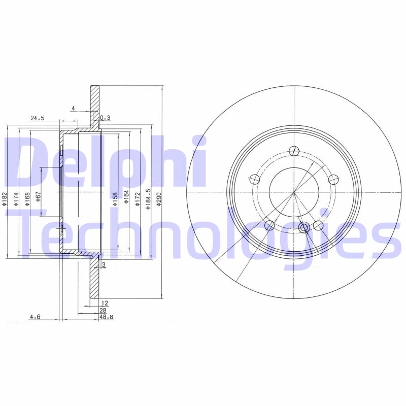 Disc frana BG3602 DELPHI