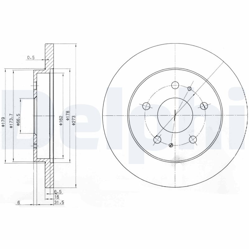 Disc frana BG3607 DELPHI