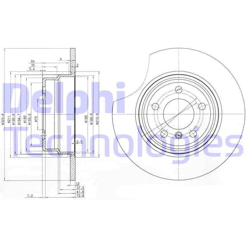 Disc frana BG3629 DELPHI