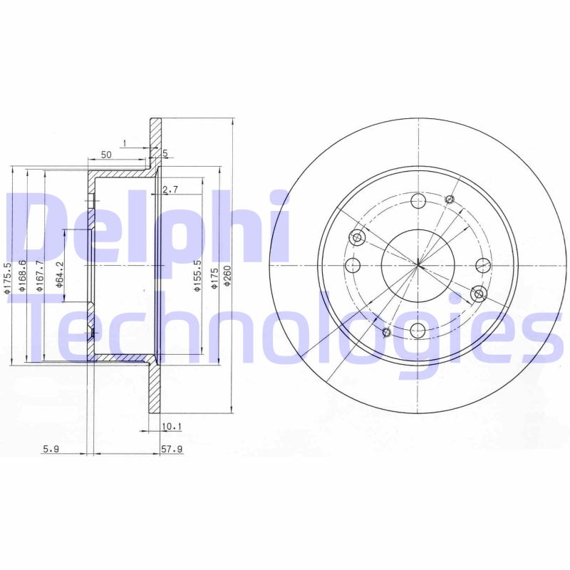 Disc frana BG3677 DELPHI