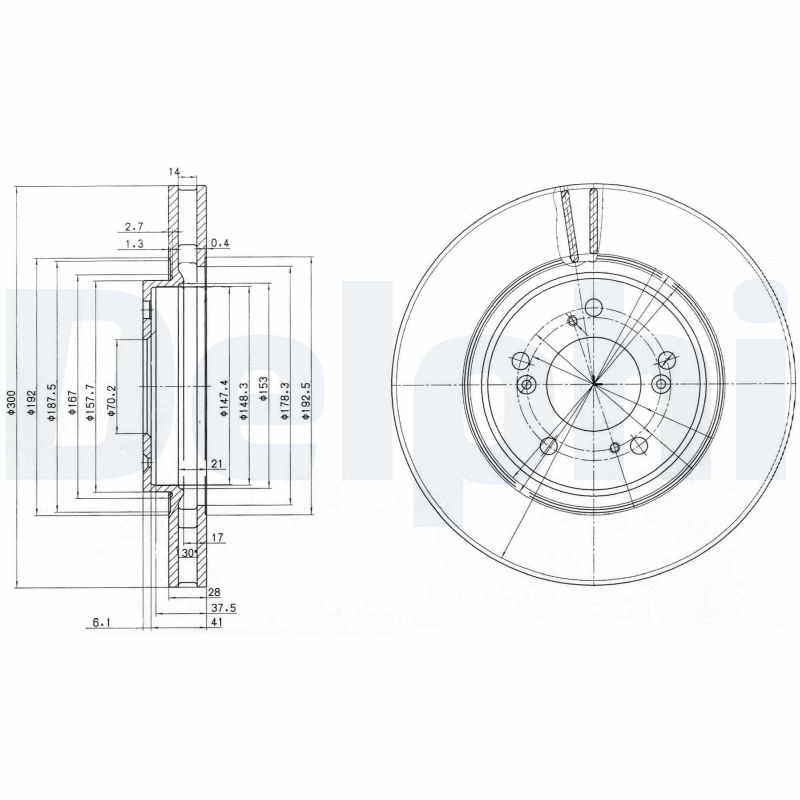 Disc frana BG3678 DELPHI