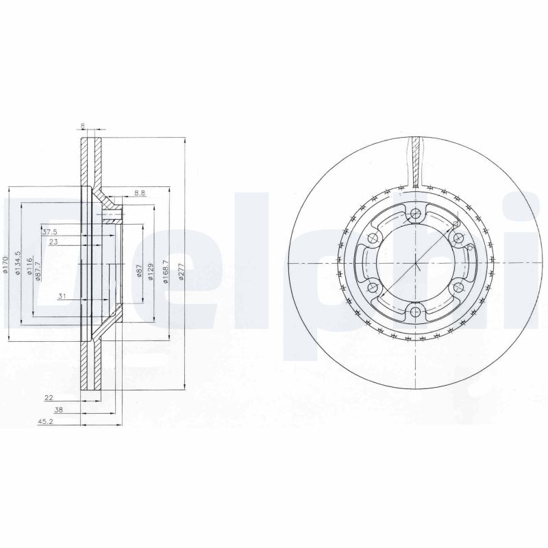 Disc frana BG3679 DELPHI